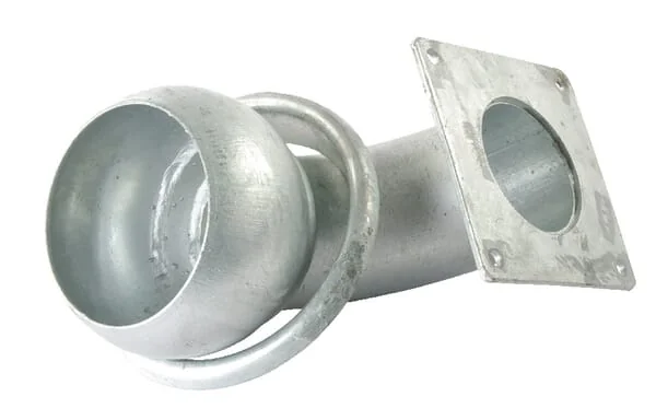 Möscha - 6123090Z - Male 6" Connection With Square Flange 90°