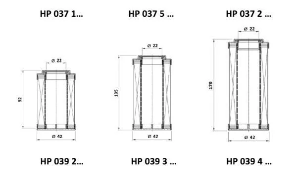 MP Filtri - HP0392M25AN - Filter Element 25 µm