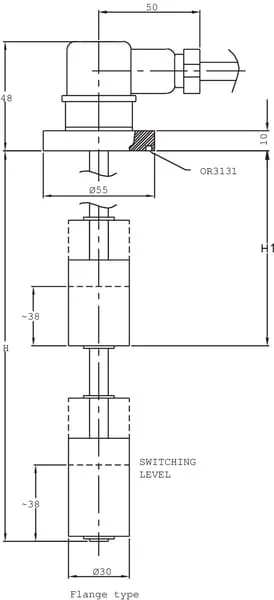 MP Filtri - LENA5002FLF - Level Switch 2FL/Flange 500mm