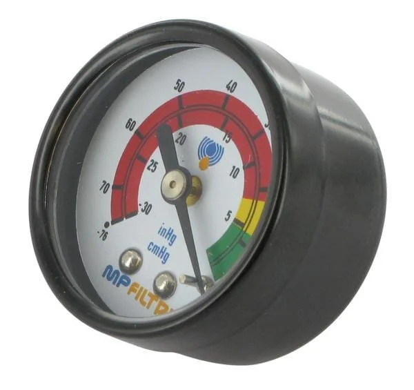 MP Filtri - MP9V0P01 - Visual Vacuum Gauge 1/4 BSP Rear MPS/SF2