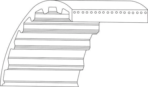 MTD - 100000900 - Timing Belt 5m 110 Teeth 550x15mm MTD