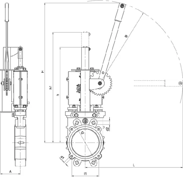 MZ - ARZO01000150933 - MZ Plate Valve 6" Without Outlet