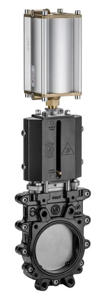 MZ - ARZO0130100570 - Knife Gate Valve 4" Bidirectional (Pneumatic)