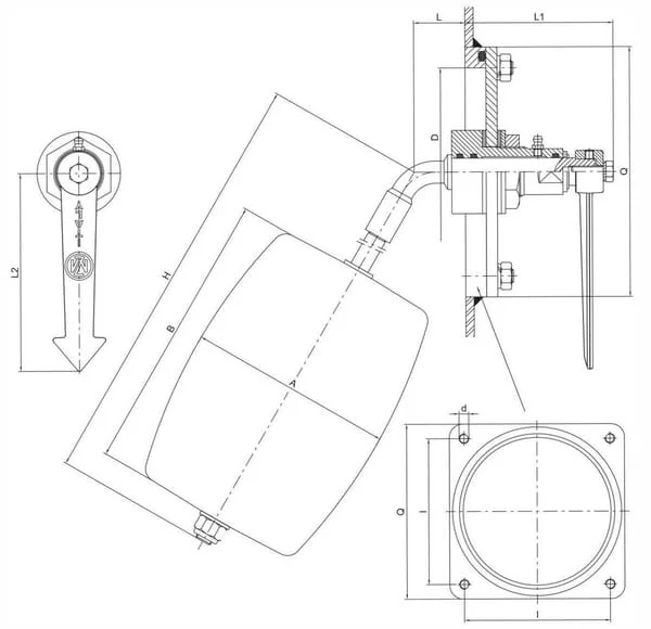 MZ - ARZO0434150150S - Level Indicator L=1500mm With Sensor