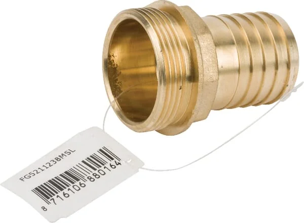 MZ - FG5211238MSL - Brass Hose Conn. 38mm X M 1 1/2"