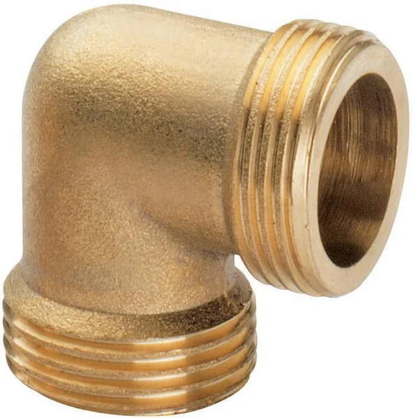 MZ - FG933812MS - MZ Elbow MS 90° Bu-Bu 3/8"x1/2", Fittings, Brass Fittings, Threaded Fittings