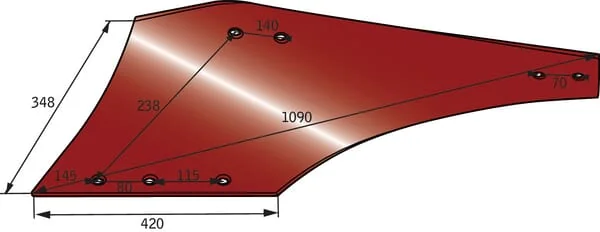 Naud - 031146G - Mouldboard Lh C34a Naud