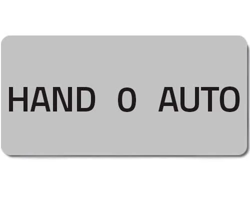 New Elfin - 02097T - Label "Hand 0 Auto"