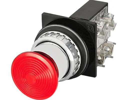 New Elfin - 030PFRF1 - Mushroom Push Button Red 30 mm