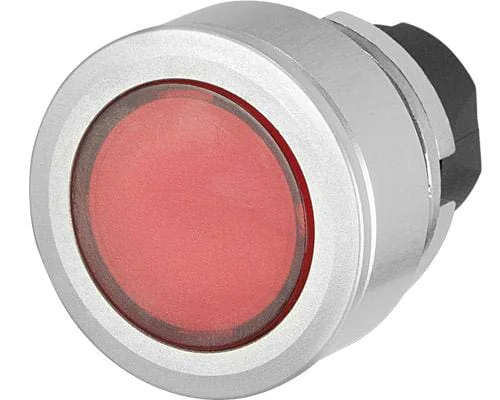 New Elfin - 030PPFLIR - Red Illum Push Button With Stop