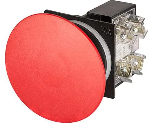 New Elfin - 030RFFRF1 - Mushroom Push Button, Red, 60MM