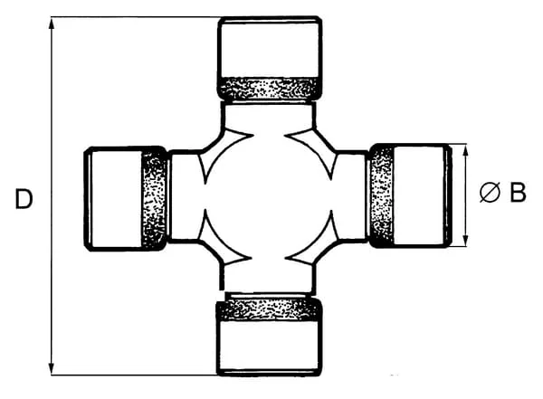 Non Branded - 070610043 - Cardan Cross Diameter 30.2x92.1 mm