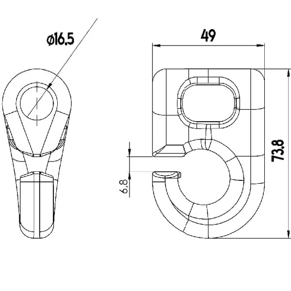 Non Branded - 125881N - Shackle Speed System Diameter 16.5