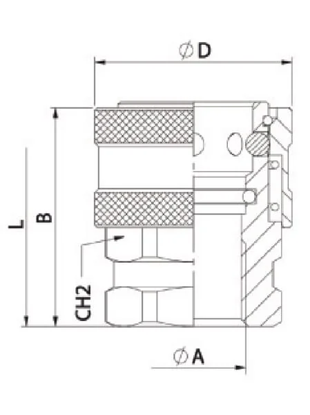 Non Branded - 14012013AD - Quick-Rel Coupling in 1/2" Steel