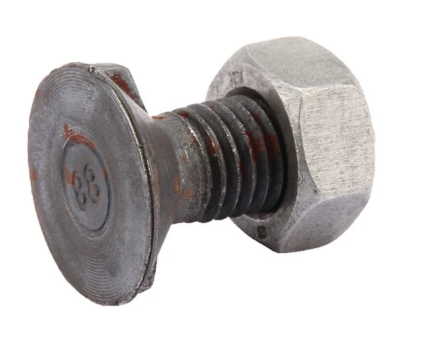 Non Branded - 14352N - Plough Bolt & Nut M14x35, 2 Nib DIN11014 Cl. 8.8