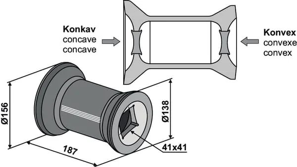 Non Branded - 17100101 - Spacer For 40x40 Square