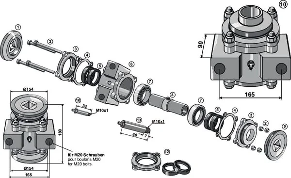 Non Branded - 17100414B - Flange Diameter 154 Inner