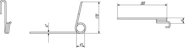 Non Branded - 3142457M1 - Rear Spring Arm Of Isaria Seed Drill