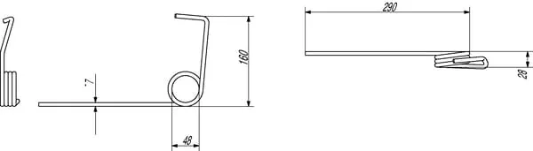 Non Branded - 34203101050N - Harrow Tooth Rear 290mm Amazone