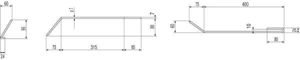 Non Branded - 3743300N - Harrow Tine Right, Designed For Amazone