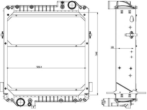 Non Branded - 3781115M1N - Radiator