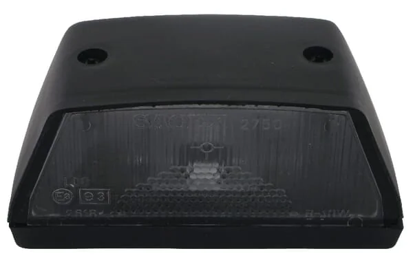 Non Branded - 488490 - License Plate Light, Rectangular, White, Screw-On, 107x55x57mm