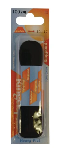 Non Branded - 63120102 - Laces Flat Black 120cm