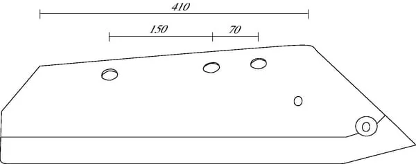 Non Branded - 925260230Z - Plowshare For Replaceable Point, Left, Landsberg