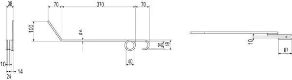 Non Branded - 999001EVN - Harrow Tine 8mm Einbock