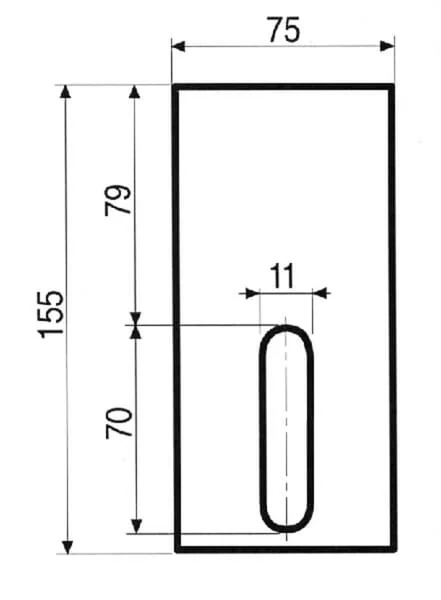 Non Branded - AB075001 - Scraper 75x155mm Landsberg