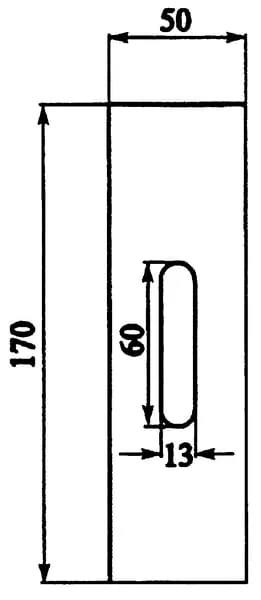 Non Branded - AB130003 - Scraper 50x170x3mm Rabe