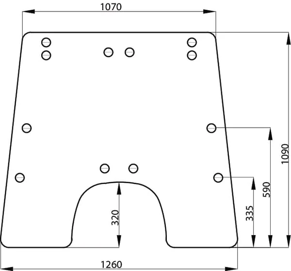 Non Branded - AL71287N - Windshield, Upper Tilt