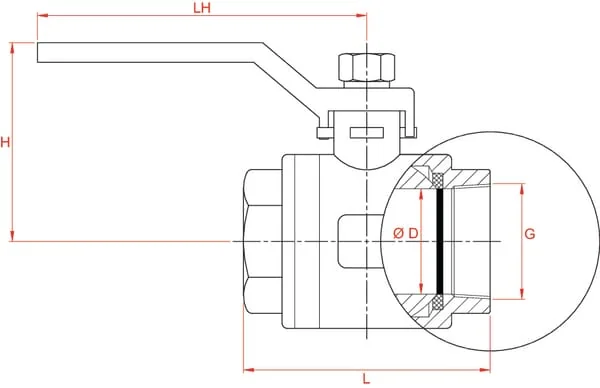 Non Branded - BVS2FSS - SS Ball Valve 2XF 2"
