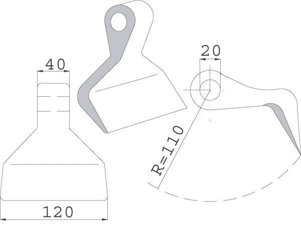 Non Branded - CK1530 - Mulcher Hammer Cabe