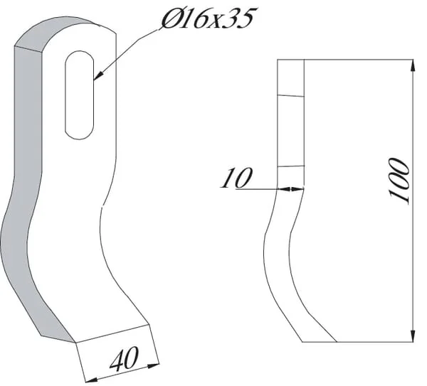 Non Branded - CK2650 - Mulcher Blade Gilbers