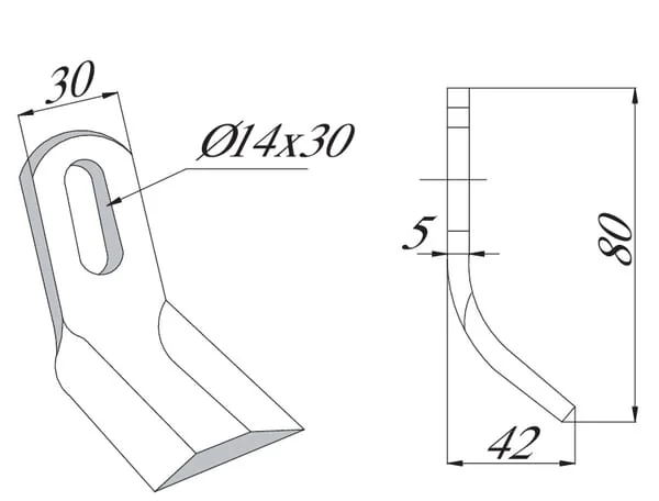 Non Branded - CK4840 - Cranked Flail 30x80mm Procomas