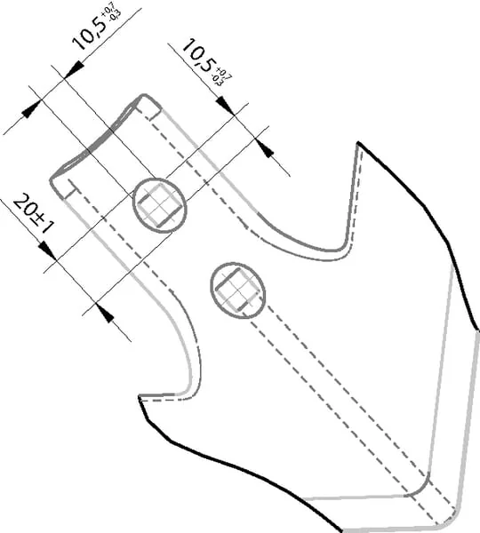 Non Branded - CP100309 - Duckfoot Point 200x6