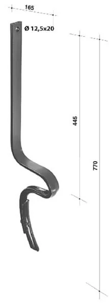 Non Branded - CP1010 - Auxiliary Scraper 40x10x470mm