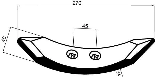 Non Branded - CP270 - Kultivatorspitze