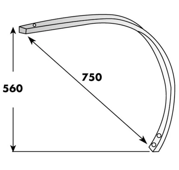 Non Branded - CP408090 - 55x25 Mono Chisel Spring Tines