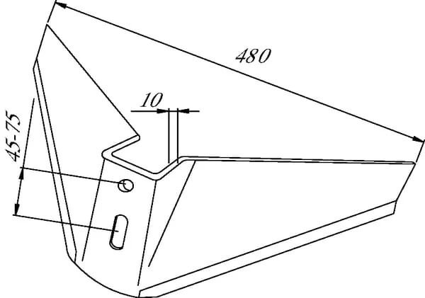 Non Branded - CP4800 - Share Wing 480x10mm