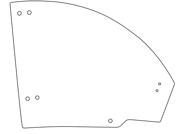 Non Branded - D30015 - Door Glass Upper