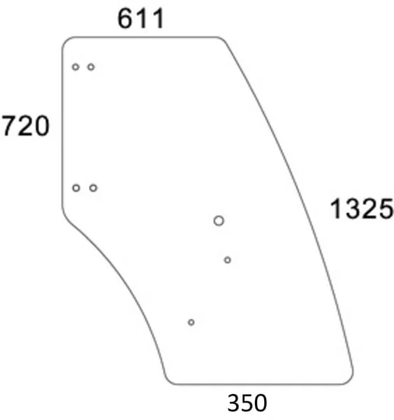 Non Branded - F329810030190N - Door Glass