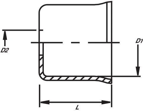 Non Branded - FB16 - Ferrule For Fuel Hose Diameter 16x20mm DN11.3 Steel / Galvanised