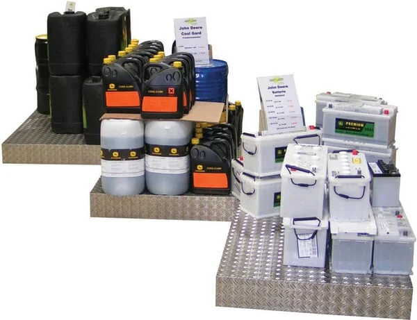 Non Branded - FGP500002 - Mobile Presentation Stand, Checker Plate, Euro Pallet Size