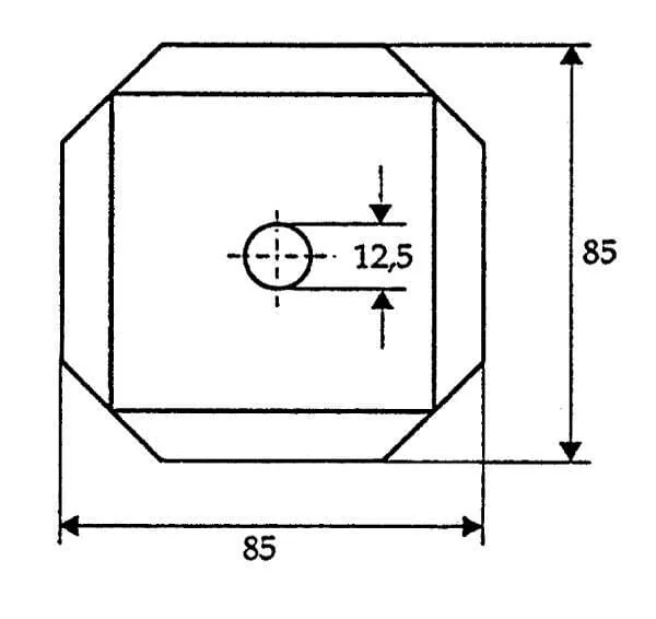 Non Branded - FM01102 - Square Cutter Blade 85mm