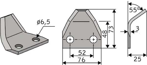 Non Branded - FM26502 - Knife for Feeder Mixer Wagons