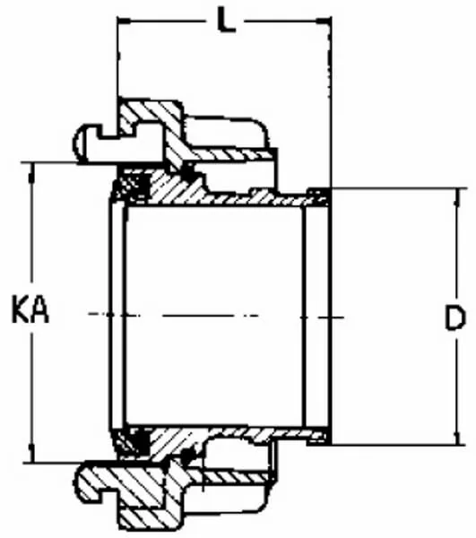 Non Branded - HD217027 - Storz Coupling 110 With Hose Connection 100mm Pawl 133mm
