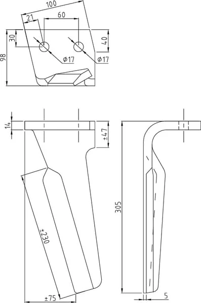 Non Branded - KE6701 - Tine Alpego D06701 Rh