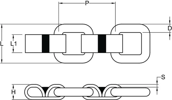 Non Branded - KG12100X - Floor Chain Diameter 12mm x 101mm